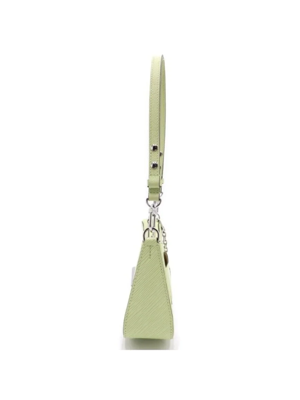Louis Vuitton Epi Marais Rini Leather 2-Way Shoulder Bag Silver Light Green